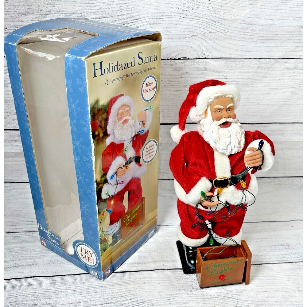 GEMMY Santa Holidazed Animated Singing Parody 12 Days Of Christmas 2004 READ**